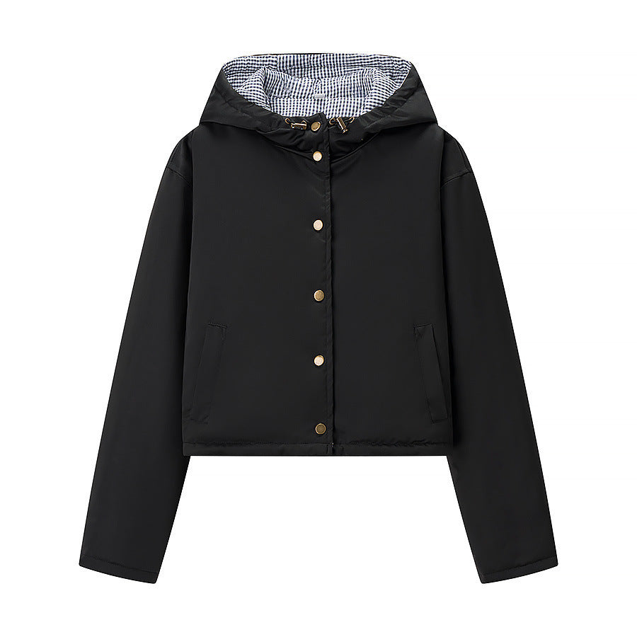Modern women's cropped transition jacket Lune London