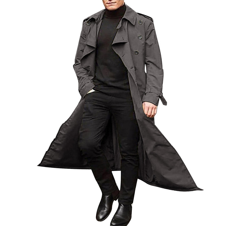 Elegant trench coat for men with double row of buttons Amarae