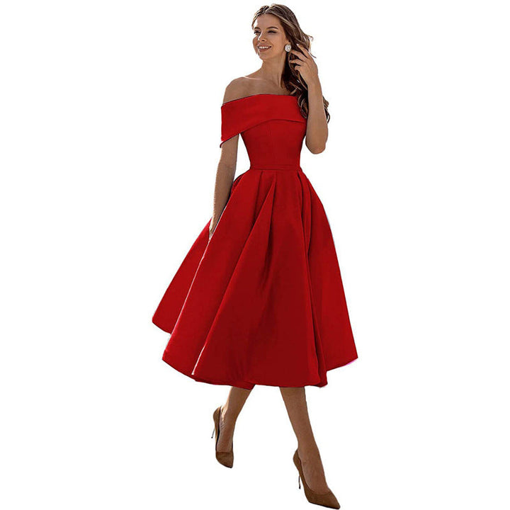 Lune London | Versatile Strapless Satin Dress for Parties