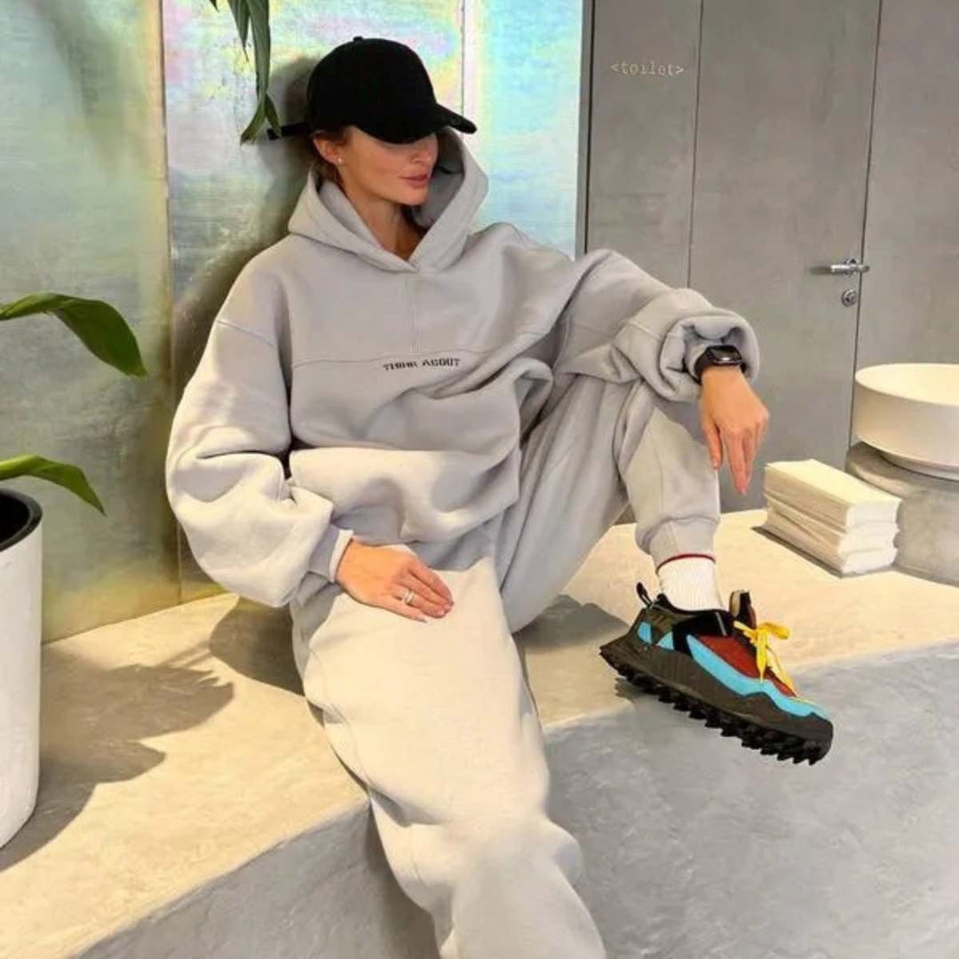 Oversized hoodie for women with statement print Lune London