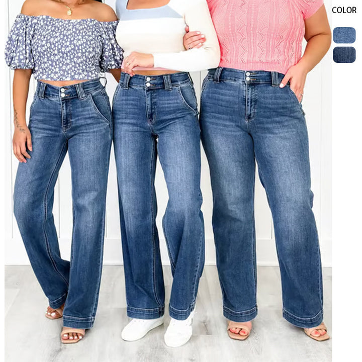 High-waisted wide jeans for women with a comfortable fit Chic & Stil