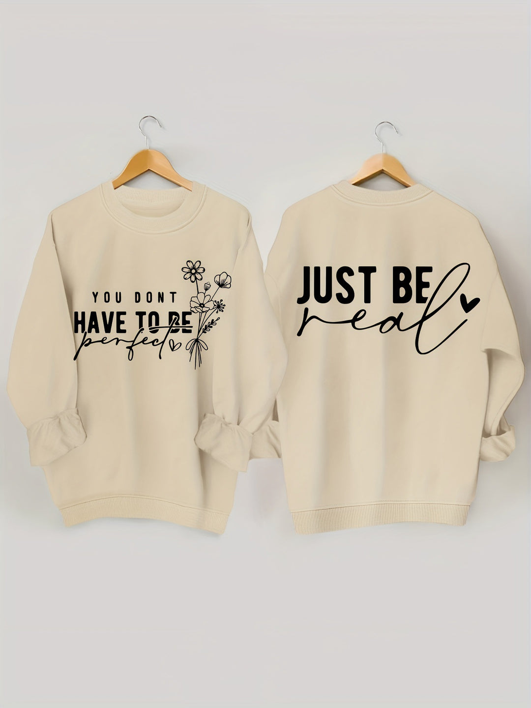 Sweat femme décontracté avec des messages inspirants Chic & Stil