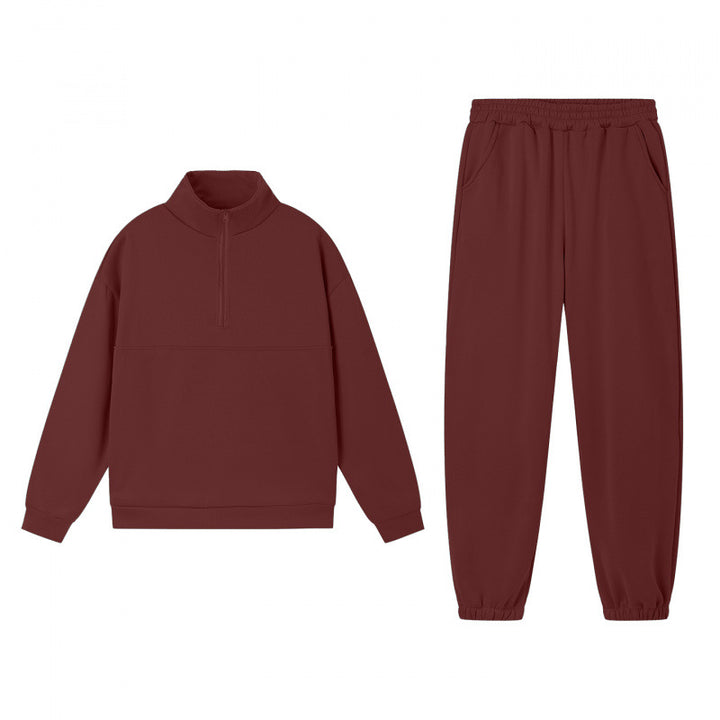Ensemble de sweatshirts de sport pour femmes avec col montant et poignets élastiques Chic & Stil