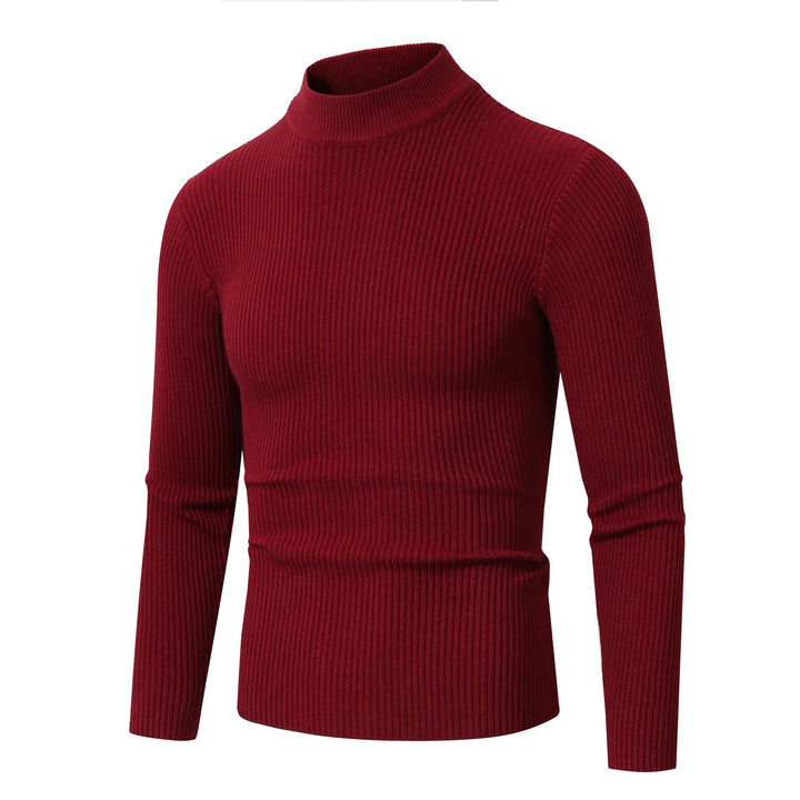 Men's turtleneck sweater with fine ribbed structure Lune London