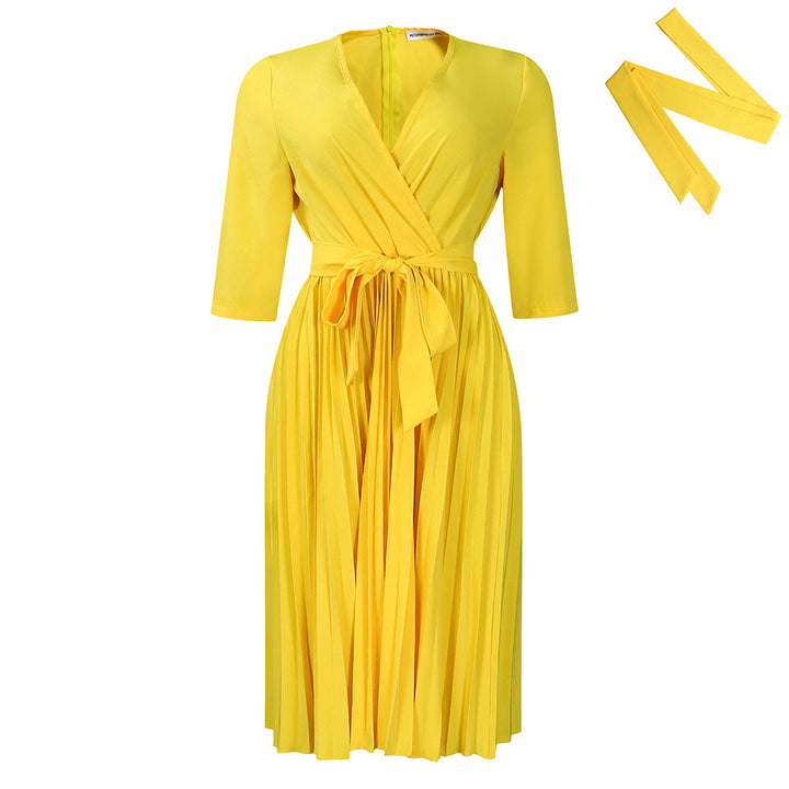 Wrap dress for women with elegant draping and fitted details Lune London