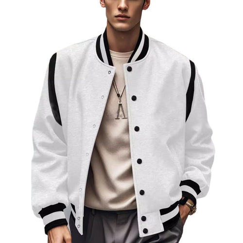 Trendy bomber jacket for men with contrasting details Amarae