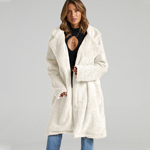 Ladies Long Chic Fleece Jacket