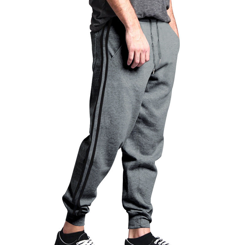 Lune London Men's Athletic Jogging Pants with Side Stripes
