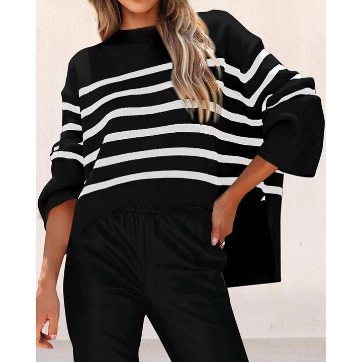 Lune London striped oversized sweater for women
