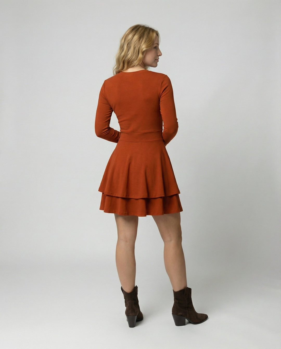 Women's Wrap Dress Ruffles | Heidi Fashion