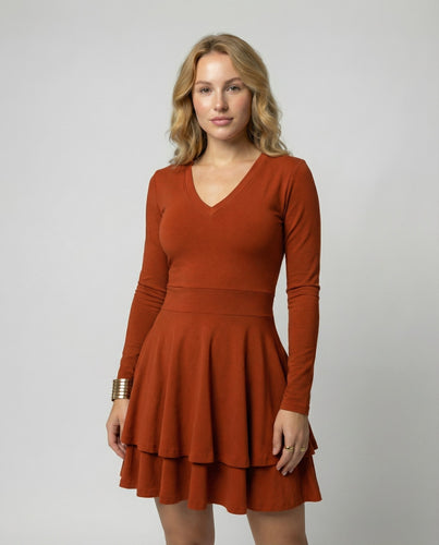 Women's Wrap Dress Ruffles | Heidi Fashion