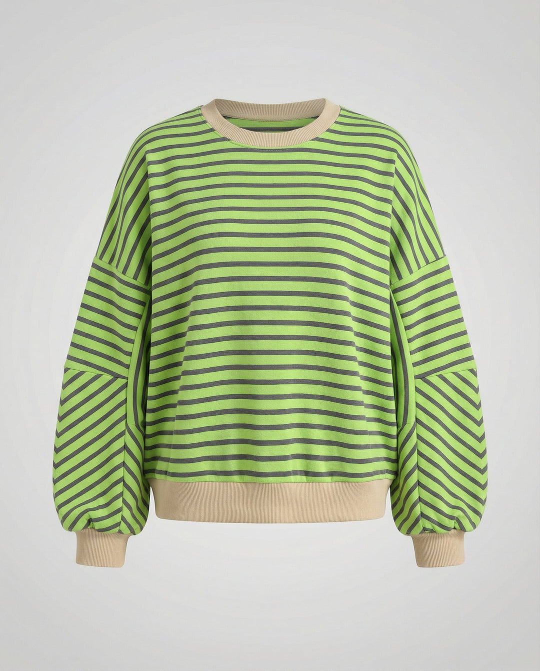 Boxy Sweatshirt Women Striped | Amarae