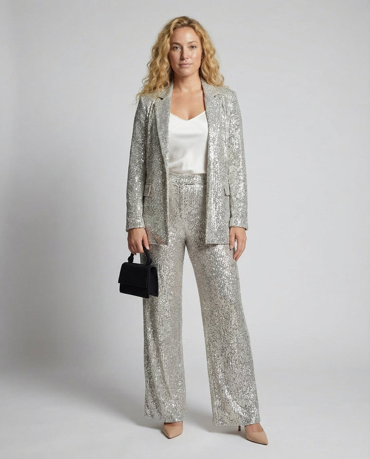 Glittering Elegant Blazer Suit Women | Amarae