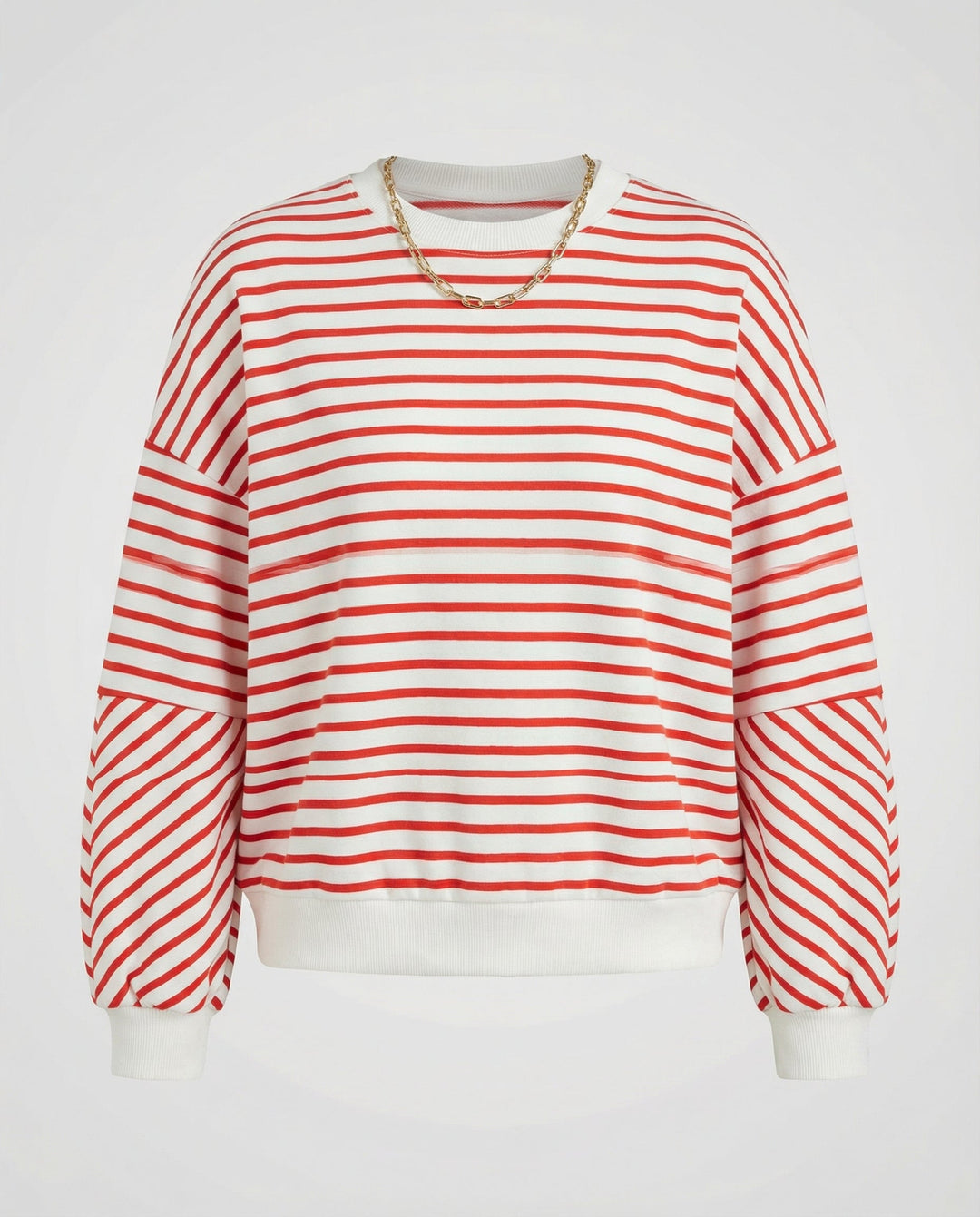 Boxy Sweatshirt Women Striped | Amarae