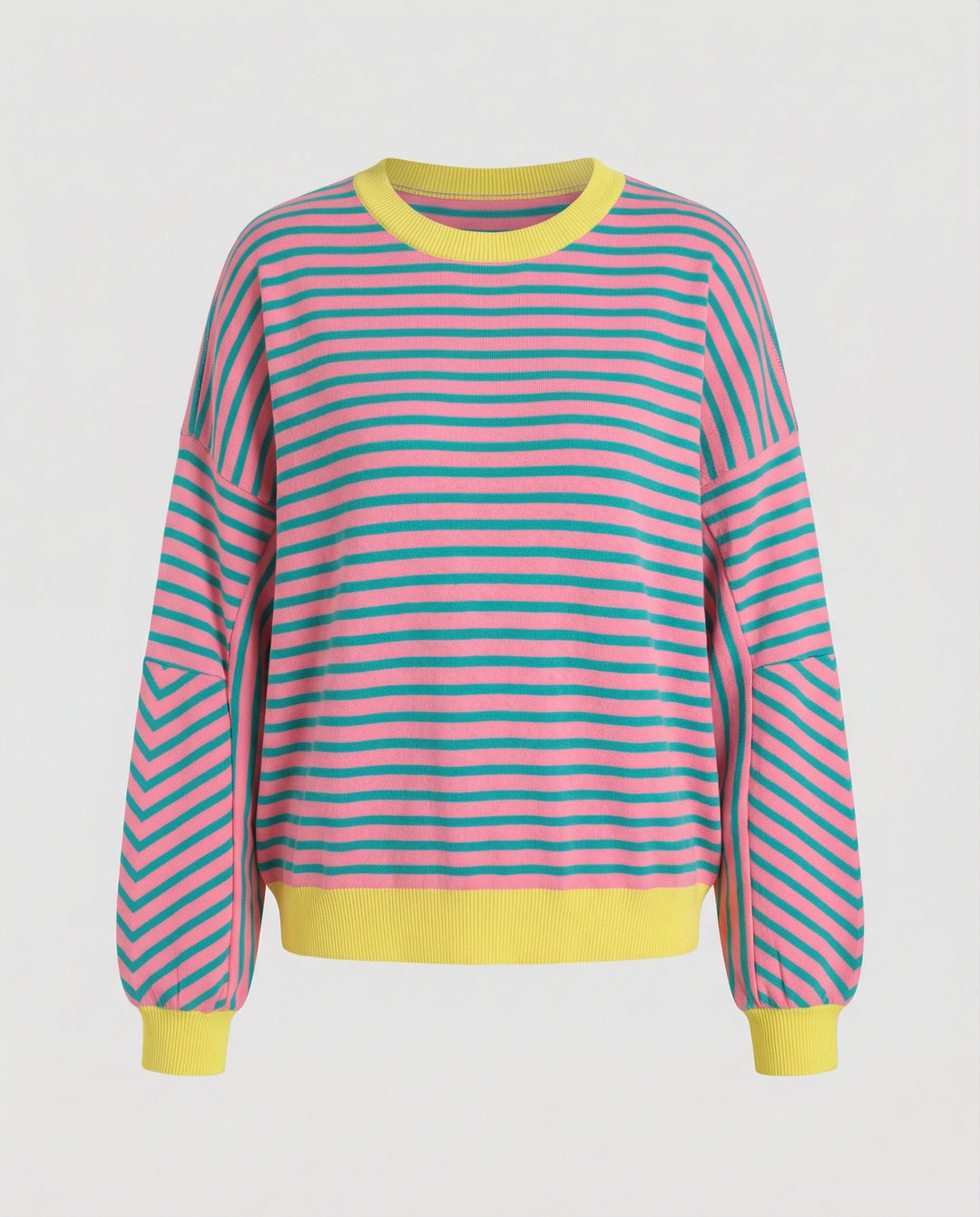 Boxy Sweatshirt Women Striped | Amarae