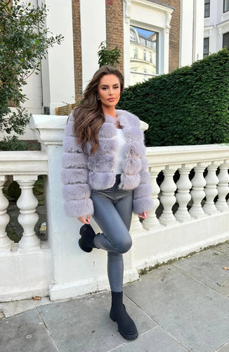 Amarae | Faux Fur Puffer Coat Short Plush Winter Jacket
