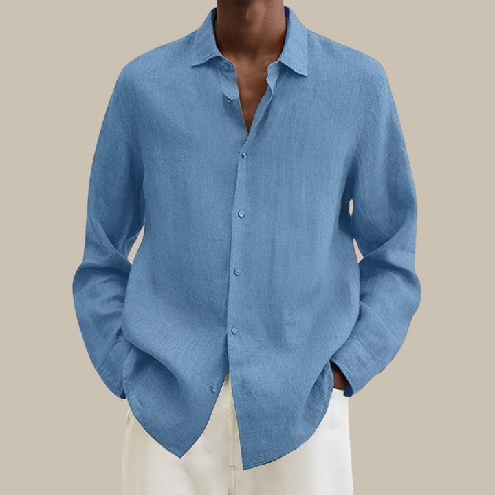 Lune London | Stylish Linen Men's Shirt with Long Sleeves