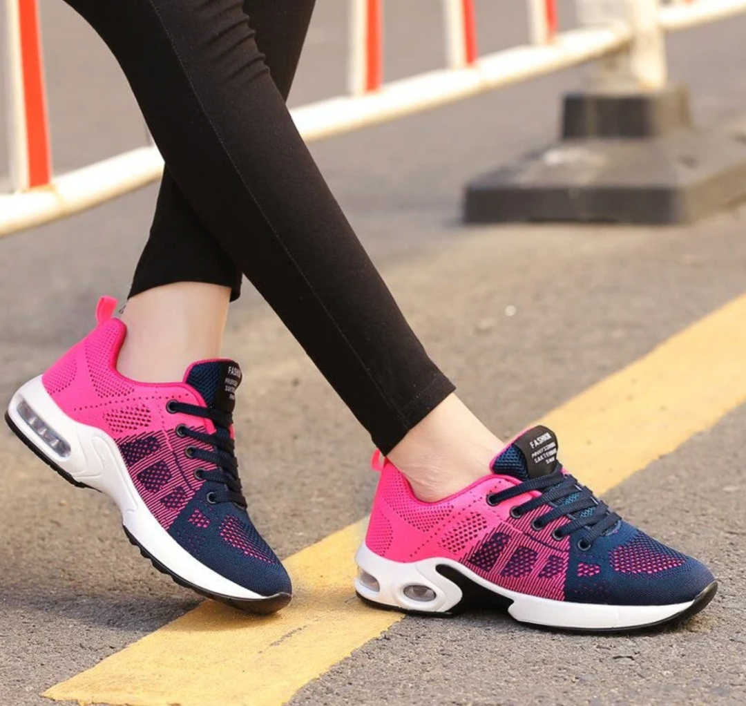 Blau-Rosa bequeme orthopädische schuhe