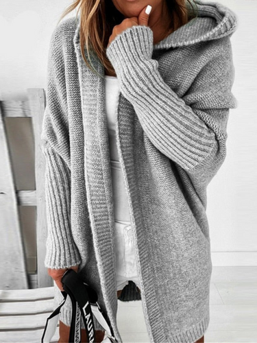Amarae | Oversized Hooded Cardigan for Women - Long
