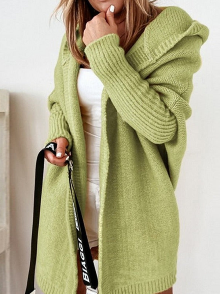 Lune London | Oversized Hooded Cardigan for Women - Long