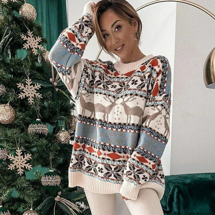 Lune London | Christmas sweater with reindeer pattern - Women's fashion