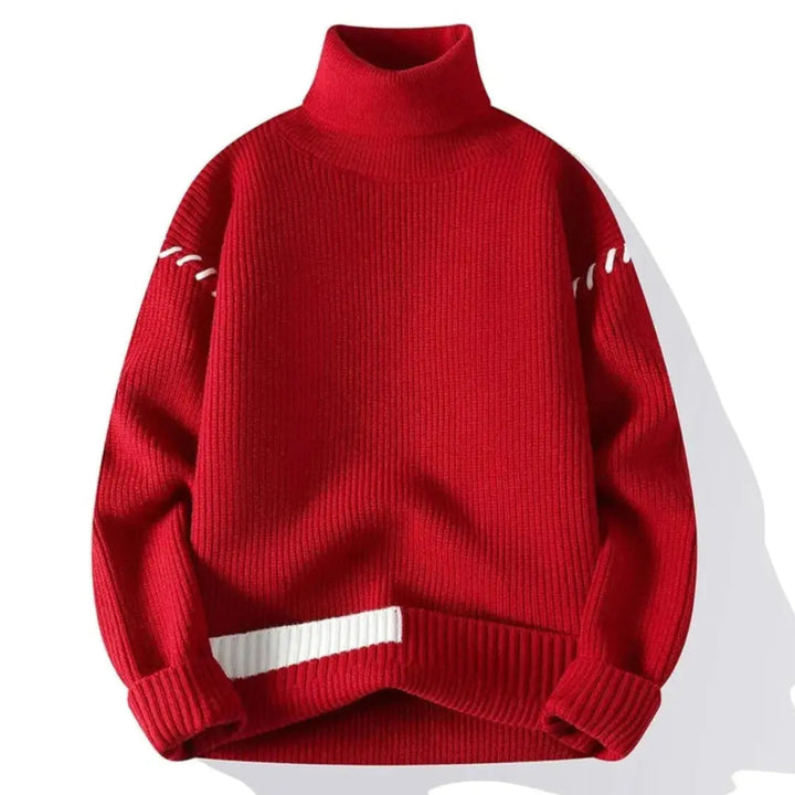 Lune London | Oversized knit sweater for men and women with patchwork design - Winter