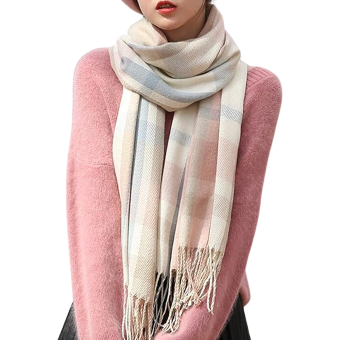 Amarae | Oversized Scarf for Men & Women - Classic Check Pattern