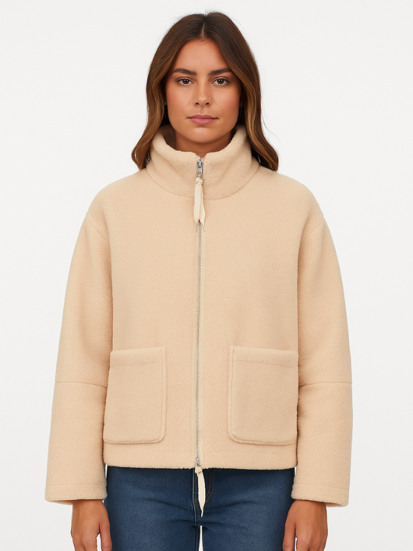 Amarae | Plus Size Sherpa Fleece Jacket for Women - Winter