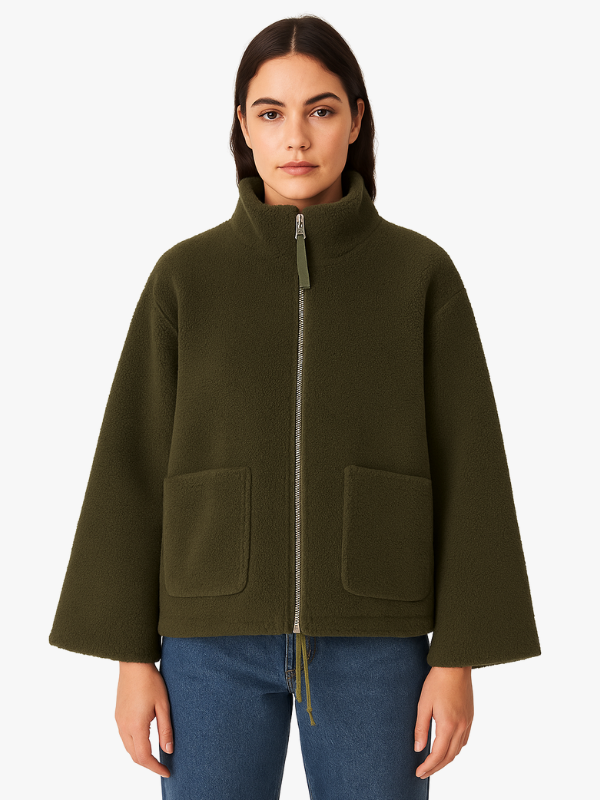 Amarae | Plus Size Sherpa Fleece Jacket for Women - Winter