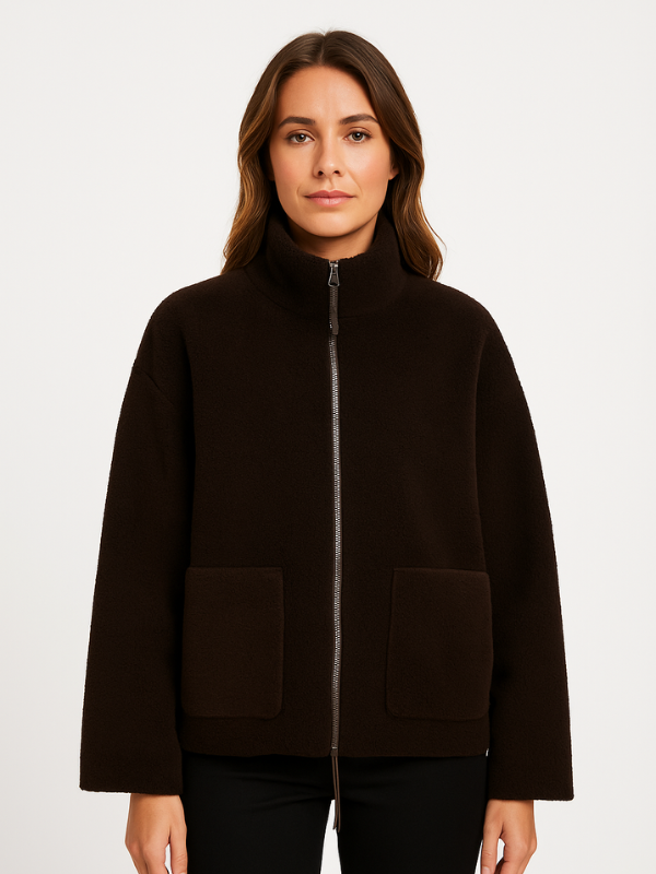 Amarae | Plus Size Sherpa Fleece Jacket for Women - Winter