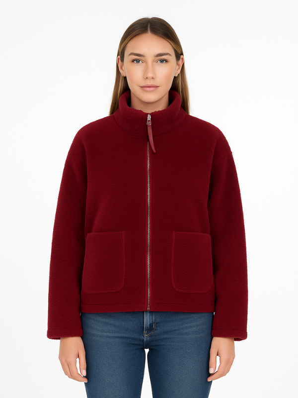 Amarae | Plus Size Sherpa Fleece Jacket for Women - Winter