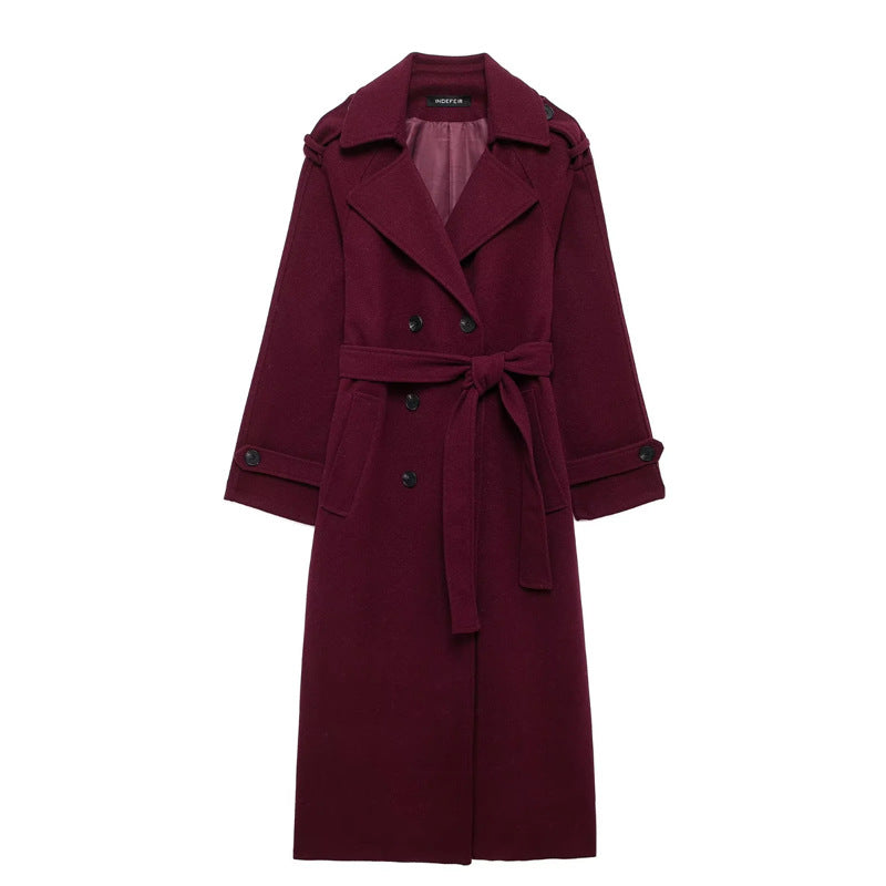 Lune London | Elegant Burgundy Coat