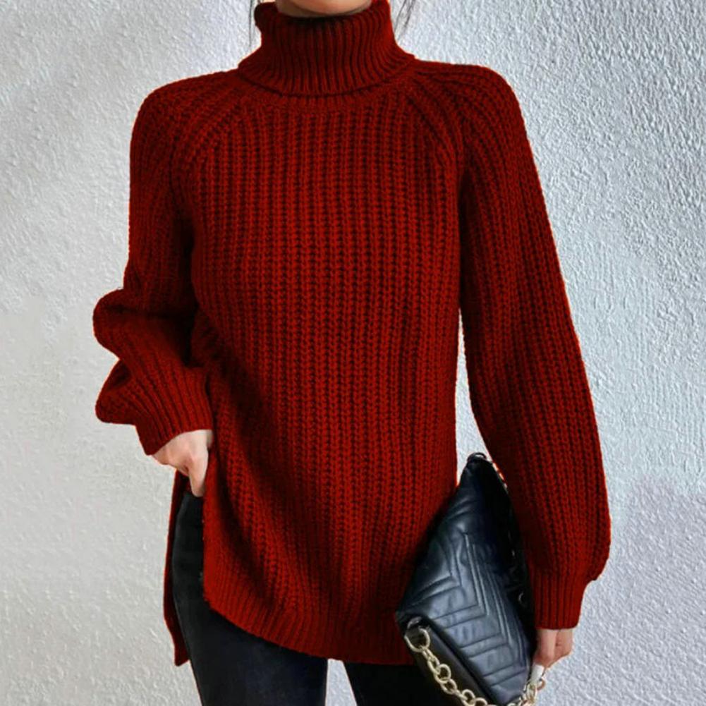 Lune London | Knit Sweater - Turtleneck - Long Sleeves - Oversized Fit - Soft Chunky Knit