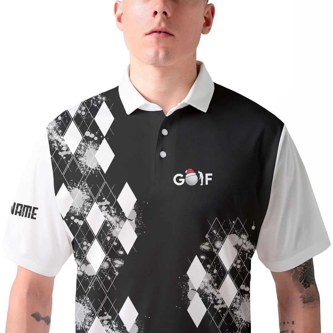 Lune London | Custom snowman golfer polo shirt for men
