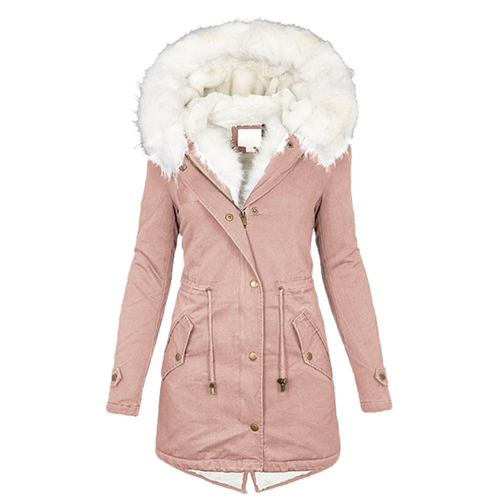 Amarae | Elegant Winter Jacket with Hood and Button Detail