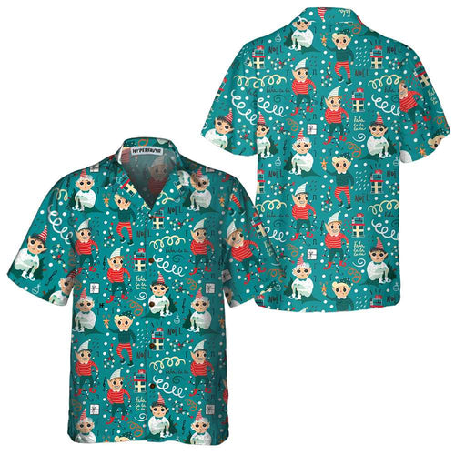 Amarae | Mischievous Christmas Elf Hawaiian Shirt, Fun Christmas Elf T-shirt, Best Christmas Gift Idea