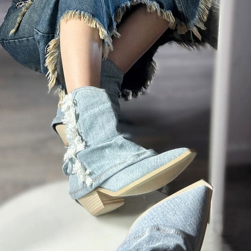 Lune London | Stylish Denim Boots