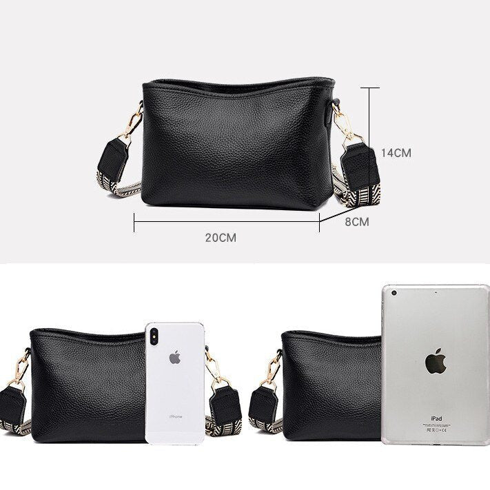 Chic Und Stil | Minimalistic Leather Shoulder Bag for Women