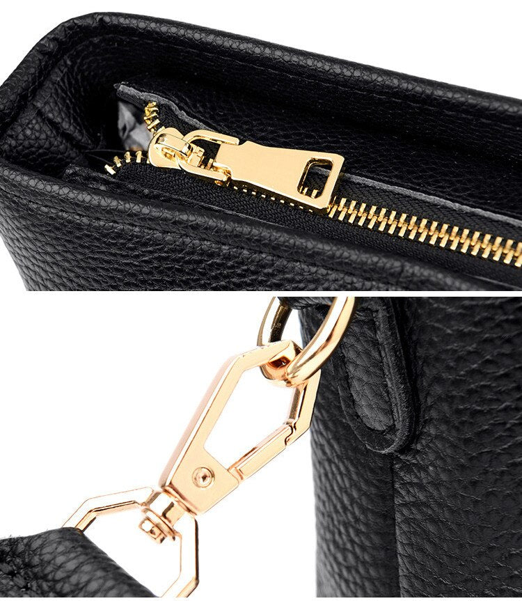 Chic Und Stil | Minimalistic Leather Shoulder Bag for Women