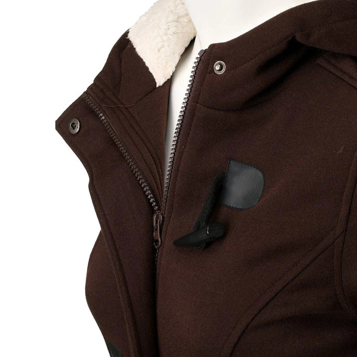Lune London | Wool Toggle Duffle Coat Hooded Fuzzy Padded Duffle Coat