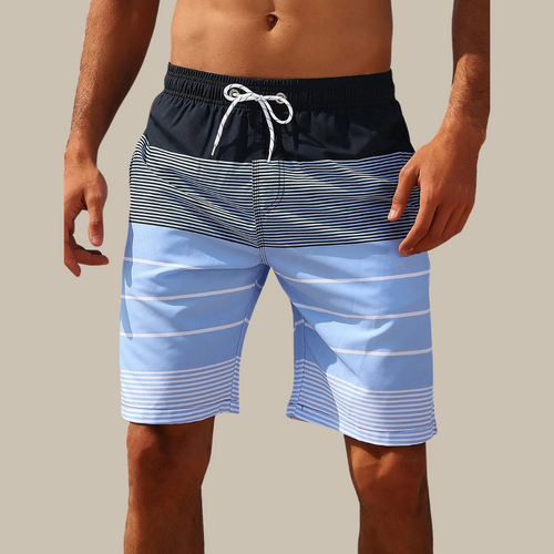 Amarae | Quick-Drying Colorblock Swim Trunks with Stretch