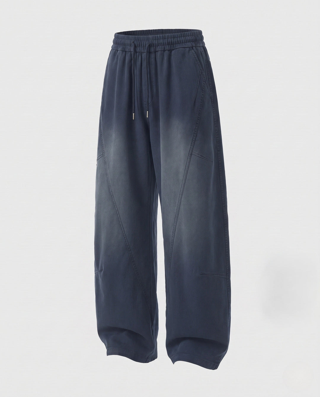 Women's wide balloon pants with drawstring and utility seams Amarae