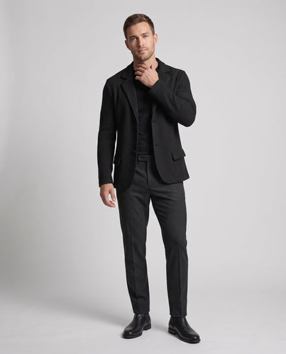 Men's Lightweight Blazer with Open Mesh Structure and Tailored Silhouette Amarae