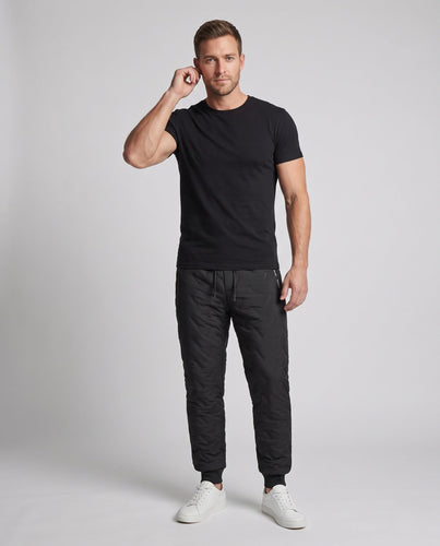 Men's Thermal Outdoor Jogging Pants with Thick Sherpa Lining, Elastic Waistband and Security Zipper Pocket Amarae