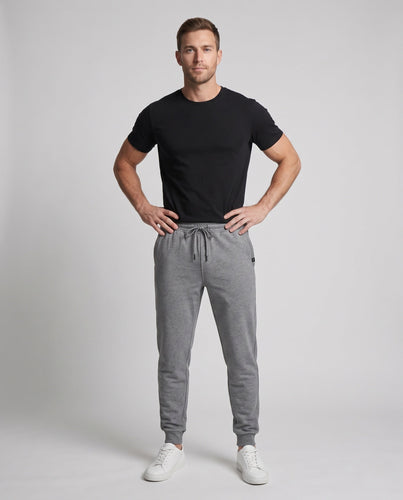 Men's Thermo-Fleece Jogging Pants with Elastic Waistband and Cuffs Amarae