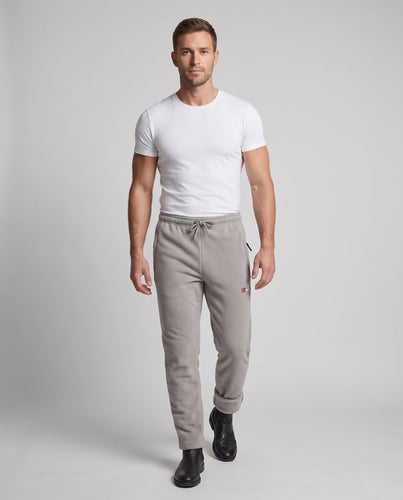 Men's thermo fleece jogging pants with Sherpa lining, wind-resistant outer layer and zippered pockets Amarae