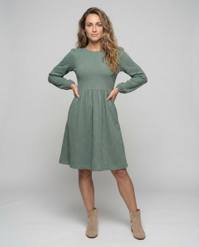 Leisure dress women's knitted dress A-line