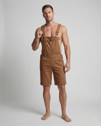 Men's Bib Shorts Cotton Blend Adjustable Straps