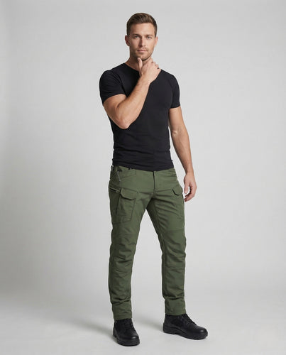 Men's Tactical Cargo Pants Reinforced Knees