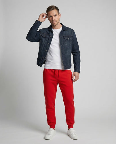 Unisex Jogging Pants Cotton Blend
